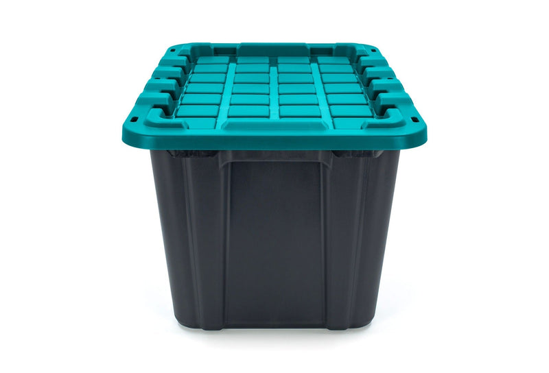 Heavy-Duty Storage Tote, 102-L, Teal R8M3