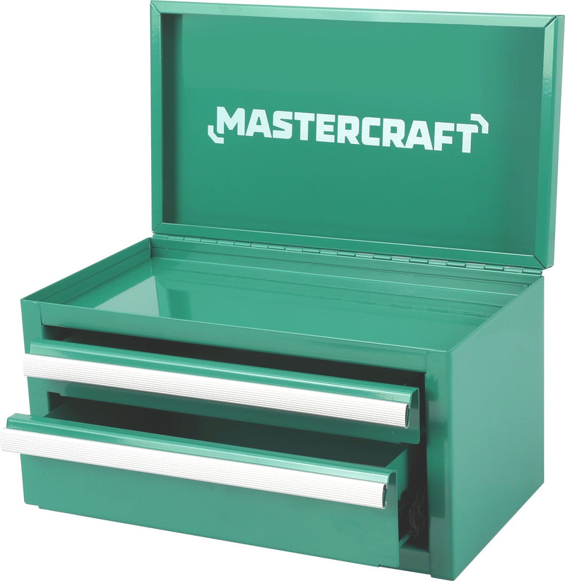 Mini Toolbox with 2 Drawers, Emerald H7M6