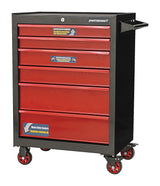 Rolling Tools Storage Cabinet with 6 Drawers, Black&Red, 26-in F9E4 - product image 1