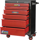 Rolling Tools Storage Cabinet with 6 Drawers, Black&Red, 26-in F9E4 - product image 2