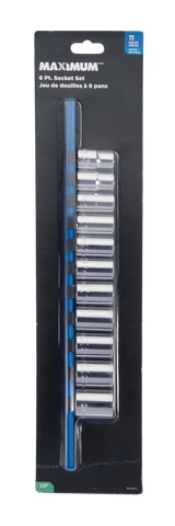 1/2-in Drive 6 Pt. Socket Set, Metric, Nickel-Chrome Plating, 11-pc F2C1 - product image 1