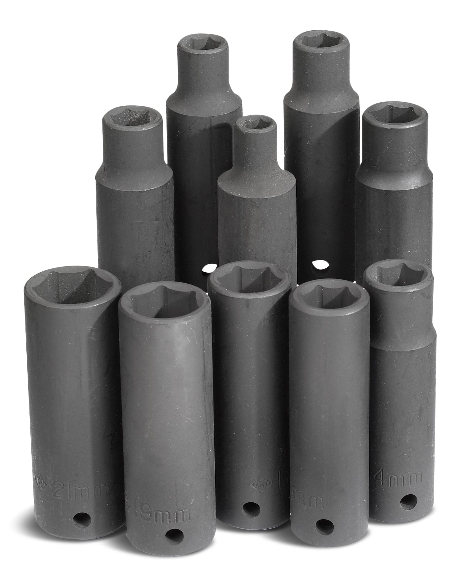 1/2-in Drive Deep Impact Socket Set, Metric, 10-pc B0H7 - product image 1