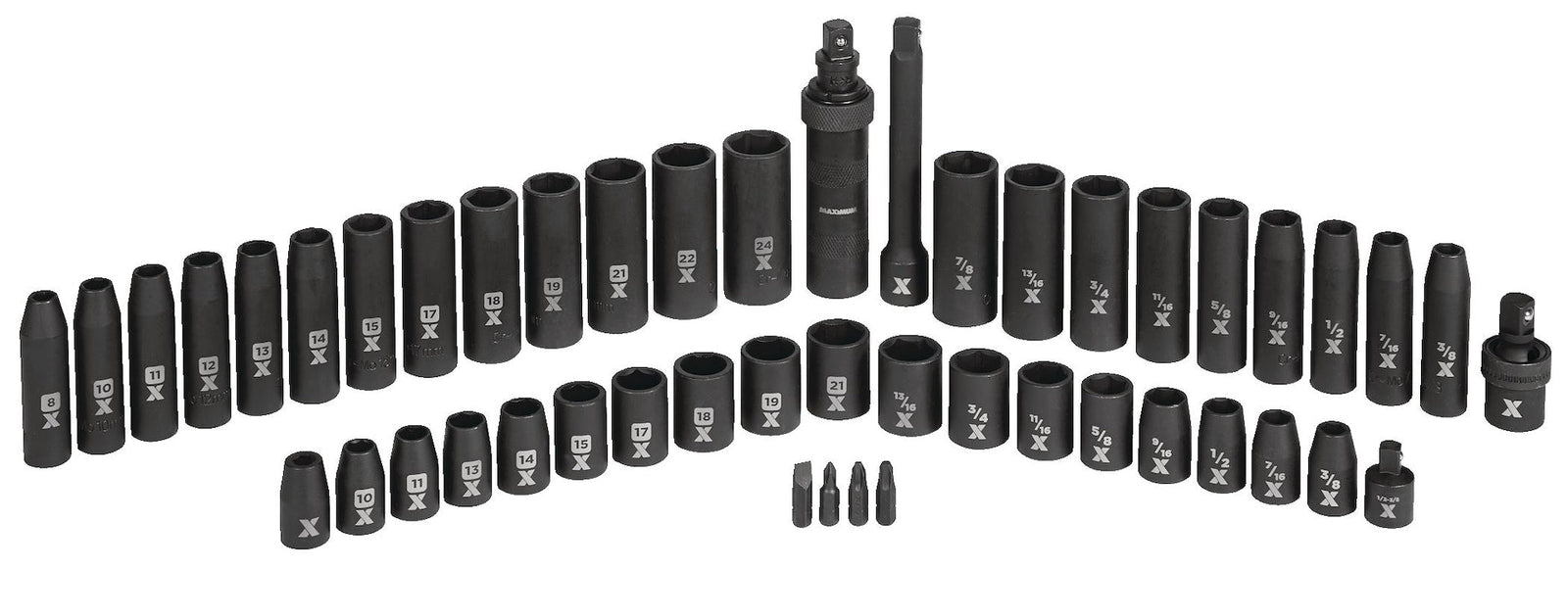 1/2-in Drive Professional Grade Impact Socket Set, 48-pc, CRMO U4Z7 - product image 3