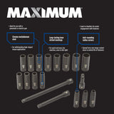 1/2-in Drive Professional Grade Impact Sockets Set, 18-pc, Metric K7I3 - product image 8