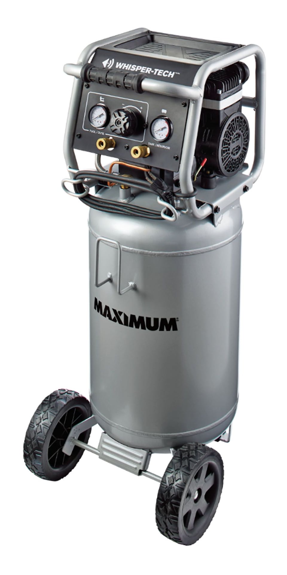 15-Gallon Oil-Free Quiet Portable Vertical Air Compressor with Top Tray L2Q3 - product image 4