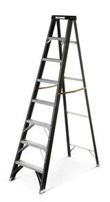 Grade 1 Fibreglass Heavy-Duty Industrial Step Ladder, 250-lb, 8-ft Z7R6 - product image 1