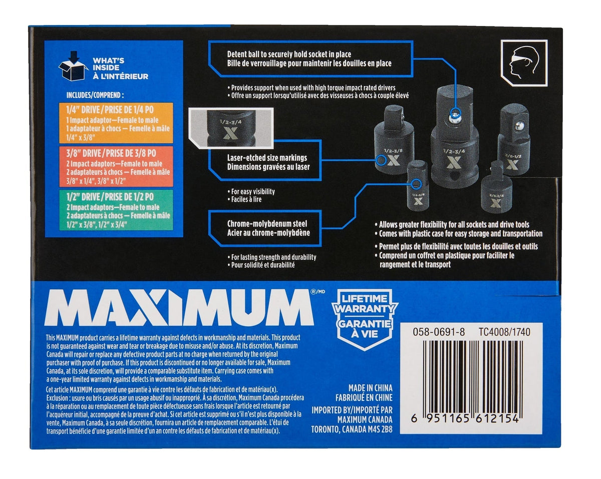Impact Adapter Set with Case, 5-pc F8F9 - product image 5