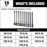 Impact Torque Extension Sticks, 10-pc S1N5 - product image 4