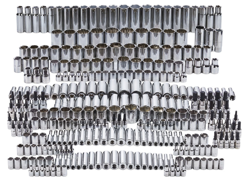 Master Socket Set, 300-pc, CRV, Nickel-Chrome Plating O7X3