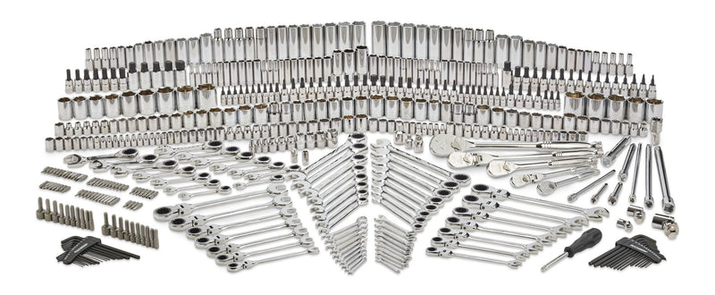 Master Socket & Wrench Set, 500-pc, CRV, Nickel-Chrome Plating S8I5