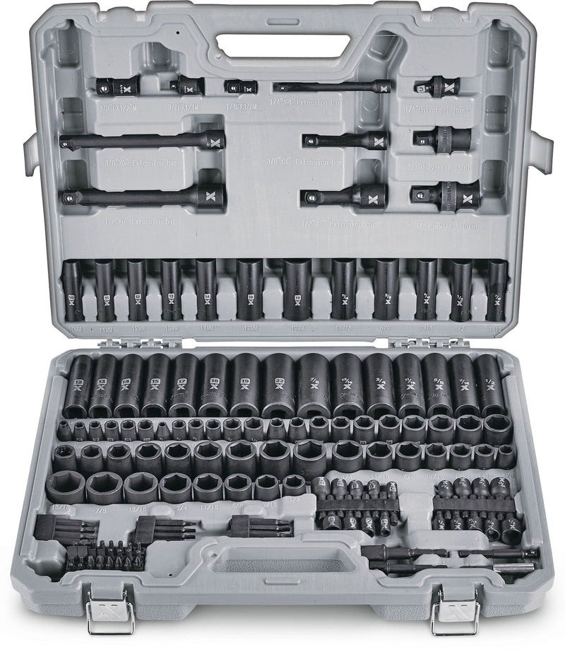Professional Grade Impact Socket Set, 150-pc, SAE / Metric, CRMO E2B3