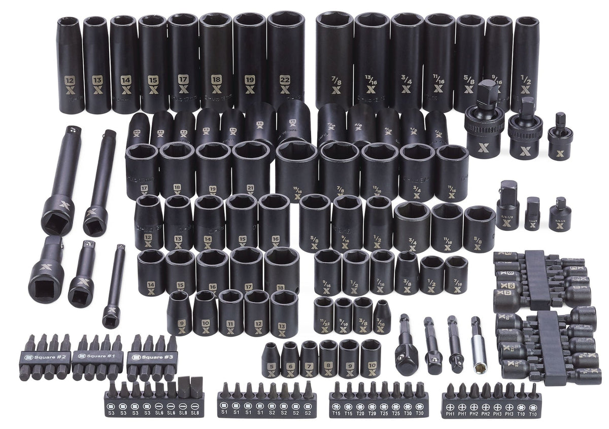 Professional Grade Impact Socket Set, 150-pc, SAE / Metric, CRMO E2B3 - product image 6