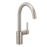Align Single Handle High Arc Modern Pull Down Sprayer Kitchen Faucet, Stainless Steel H4J6 - product image 1