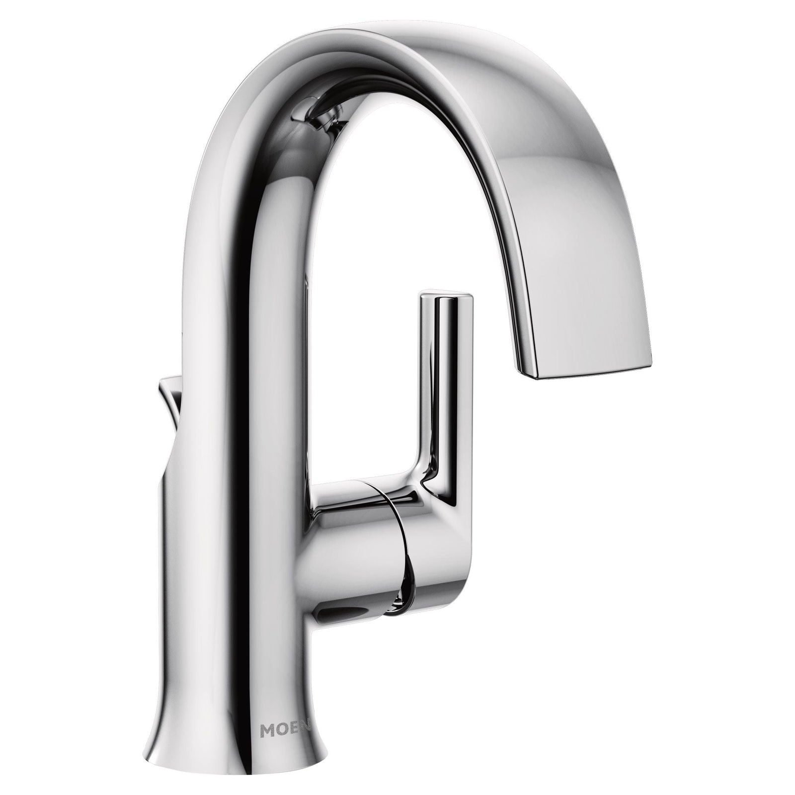 Doux Single Handle High Arc Bathroom Sink Faucet, Chrome W1O1 - product image 1