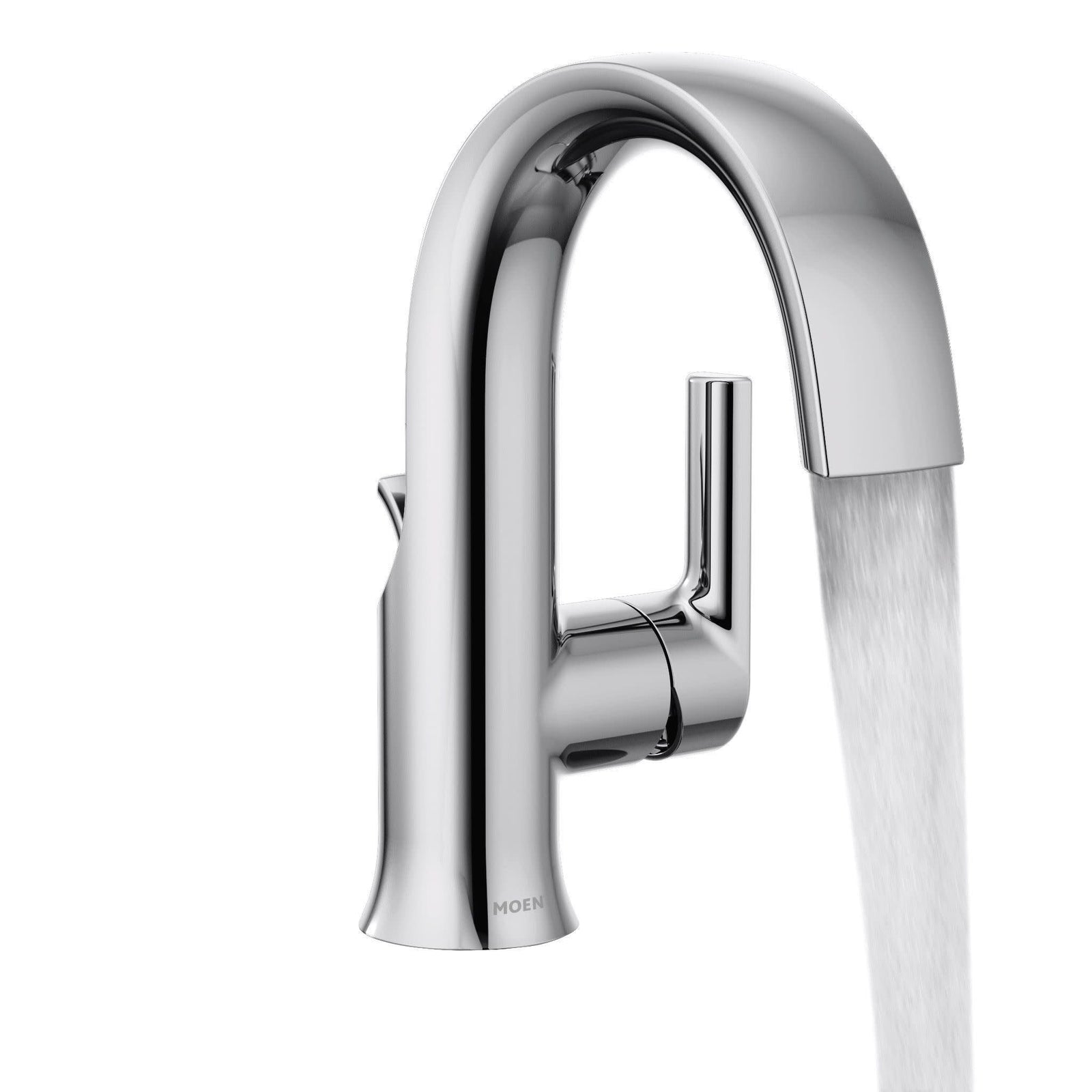 Doux Single Handle High Arc Bathroom Sink Faucet, Chrome W1O1 - product image 4