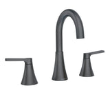 Mikah Double Handle Widspread Bathroom Faucet, Matte Black O7E2 - product image 1