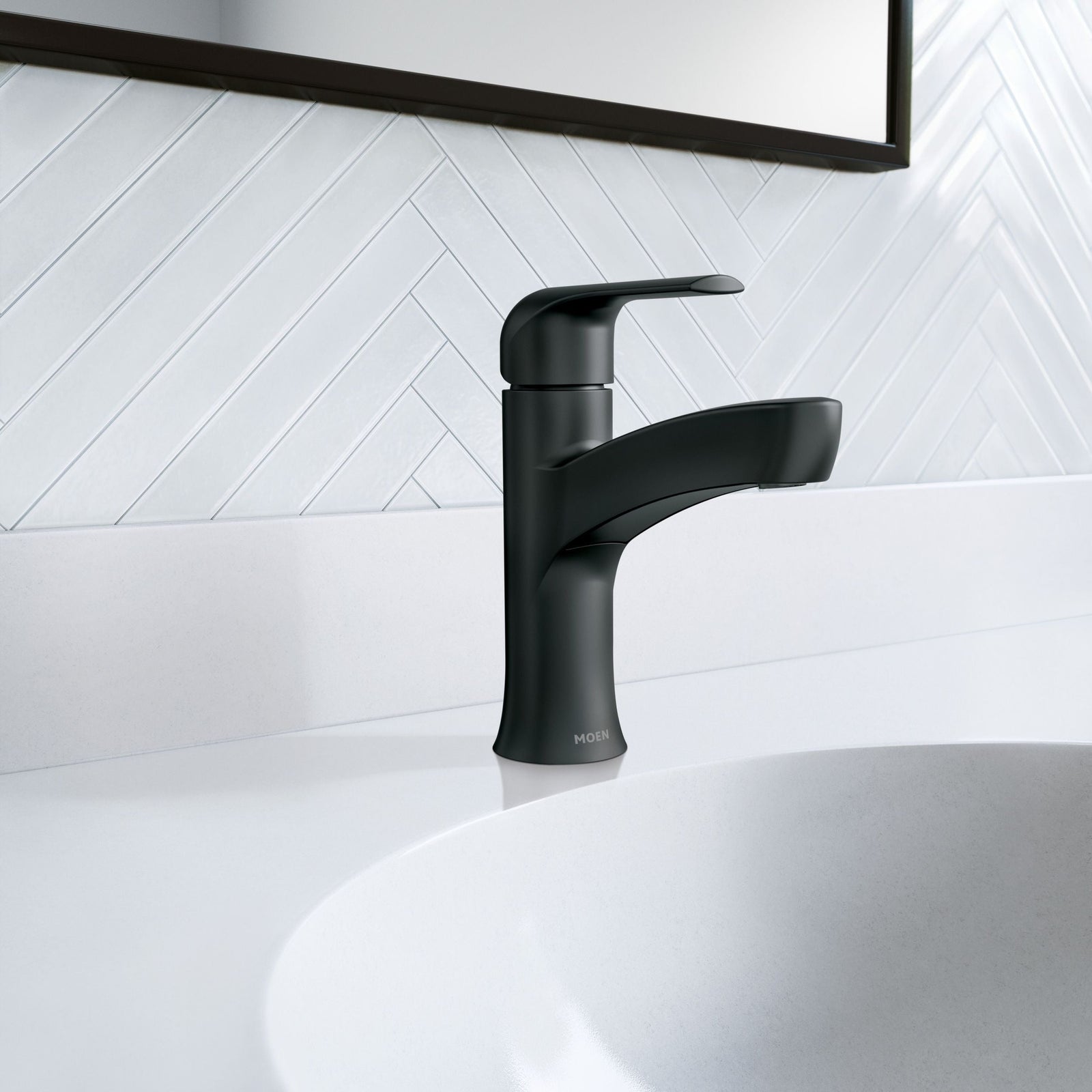 Tilson Single-Handle Matte Black Bathroom Lavatory/Bathroom Sink Faucet B5D3 - product image 5