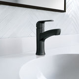 Tilson Single-Handle Matte Black Bathroom Lavatory/Bathroom Sink Faucet B5D3 - product image 6