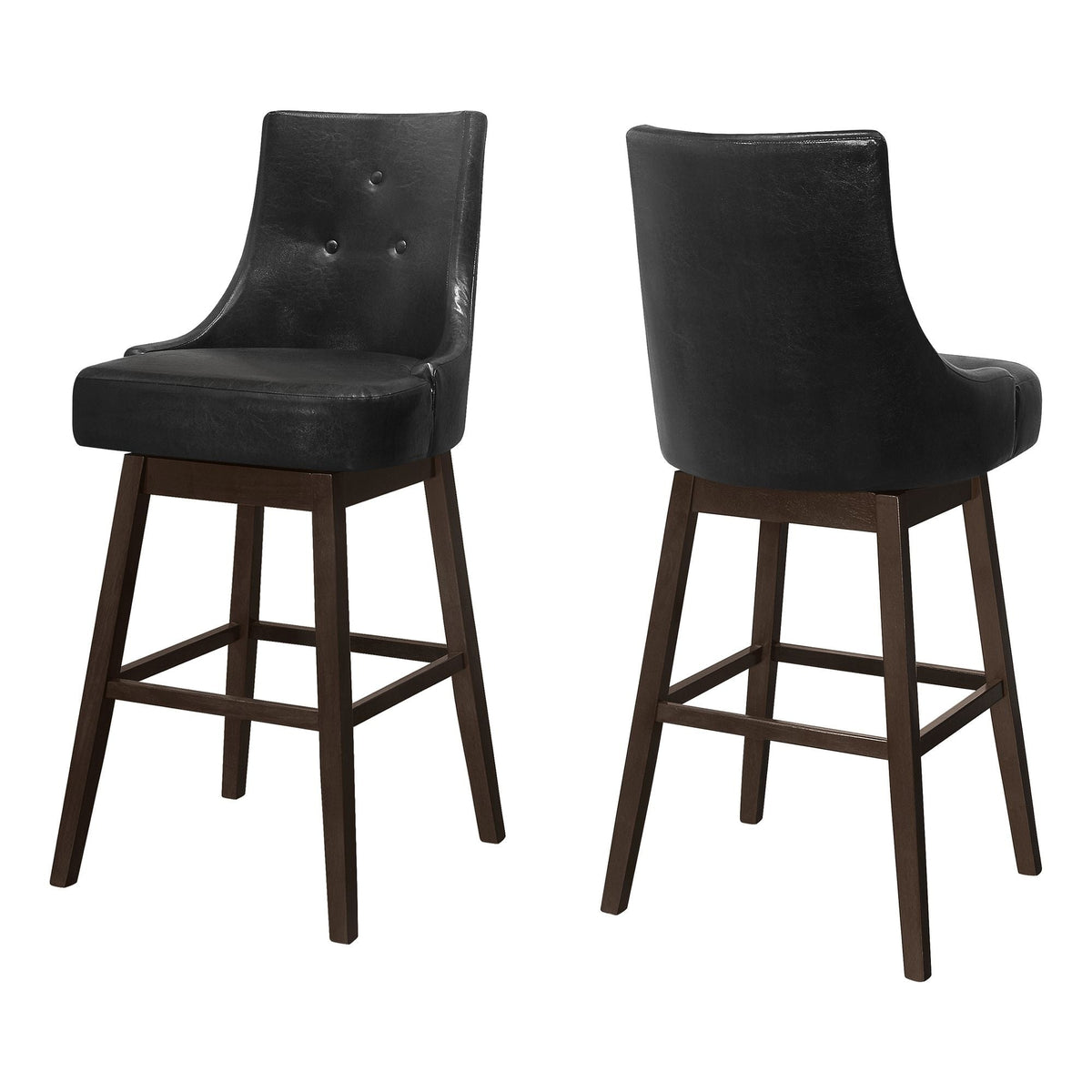 Specialities Tufted Swivel Barstool, 46-in E7E0 - product image 1