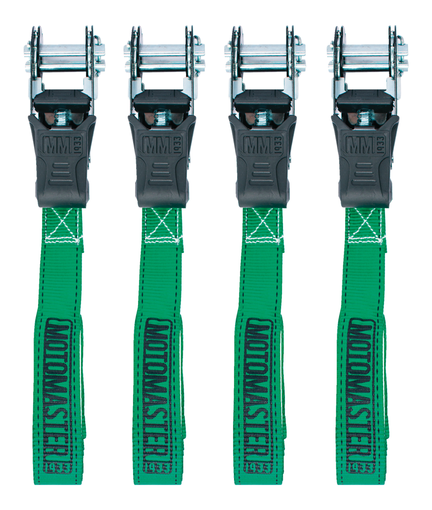 1,500-lb Padded Ratchet Tie Down Straps, 1-in x 14-ft, 4-pk T3H2 - product image 6