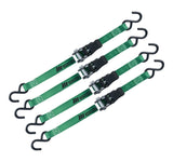 1,500-lb Padded Ratchet Tie Down Straps, 1-in x 14-ft, 4-pk T3H2 - product image 7
