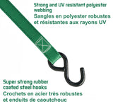 1,500-lb Ratchet Tie Down, with Padded D-Handle, 1-in x 14-ft, 4-pk, Green V3T4 - product image 6