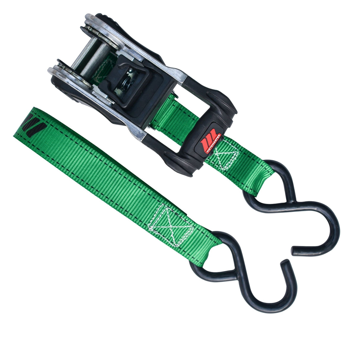 1,500-lb Ratchet Tie Down, with Padded D-Handle, 1-in x 14-ft, 4-pk, Green V3T4 - product image 7