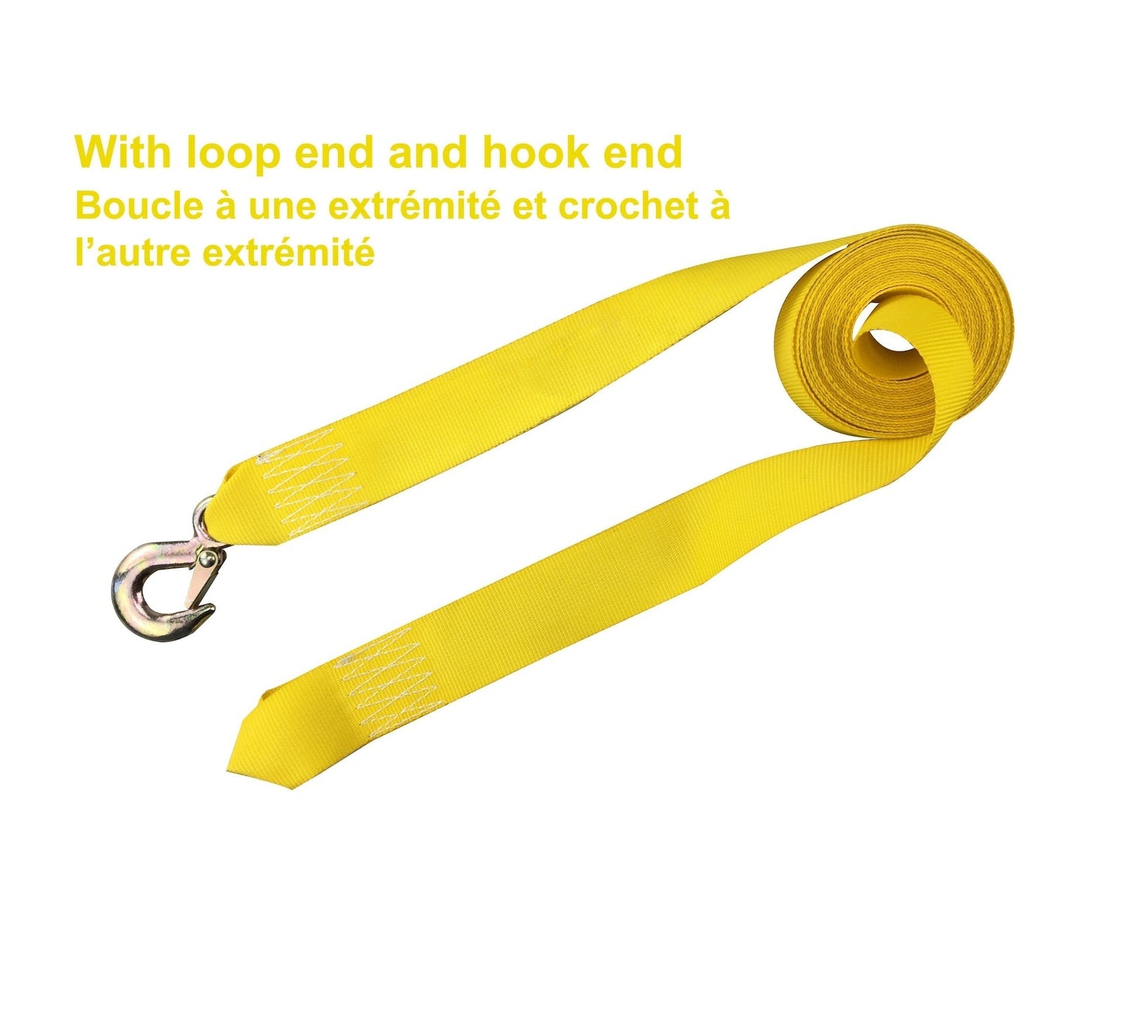 2,000-lb ATV Tow Strap with Hook, 2-in x 20-ft L9D1 - product image 2