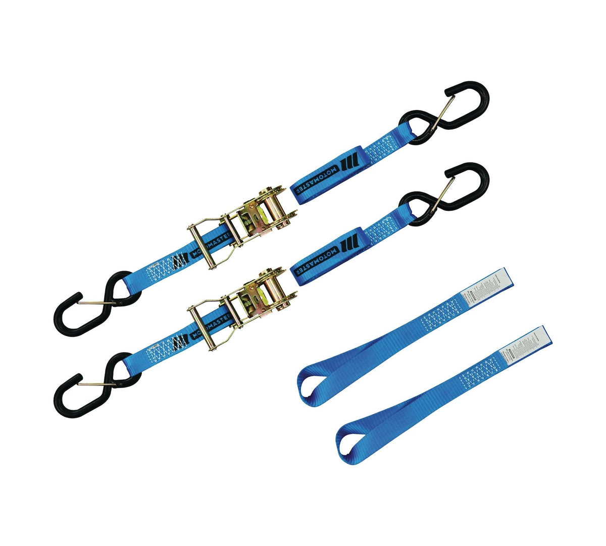 3,000-lb Heavy Duty Motorcycle Ratchet Tie Down Strap, 1-in x 6-ft, 2-pk O4Q4 - product image 3