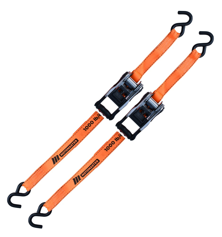 3,000-lb Heavy-Duty Ratchet Tie Down Straps, with Power Grip Padded Handles, 1.25-in x 10-ft, 2-pk I6L1 - product image 1