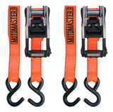 3,000-lb Heavy-Duty Ratchet Tie Down Straps, with Power Grip Padded Handles, 1.25-in x 10-ft, 2-pk I6L1 - product image 3