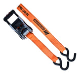 3,000-lb Heavy-Duty Ratchet Tie Down Straps, with Power Grip Padded Handles, 1.25-in x 10-ft, 2-pk I6L1 - product image 7