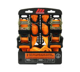 3,000-lb Heavy-Duty Sliding Ratchet Tie Down Straps, 1.25-in x 8-ft, 2-pk Y4T1 - product image 2