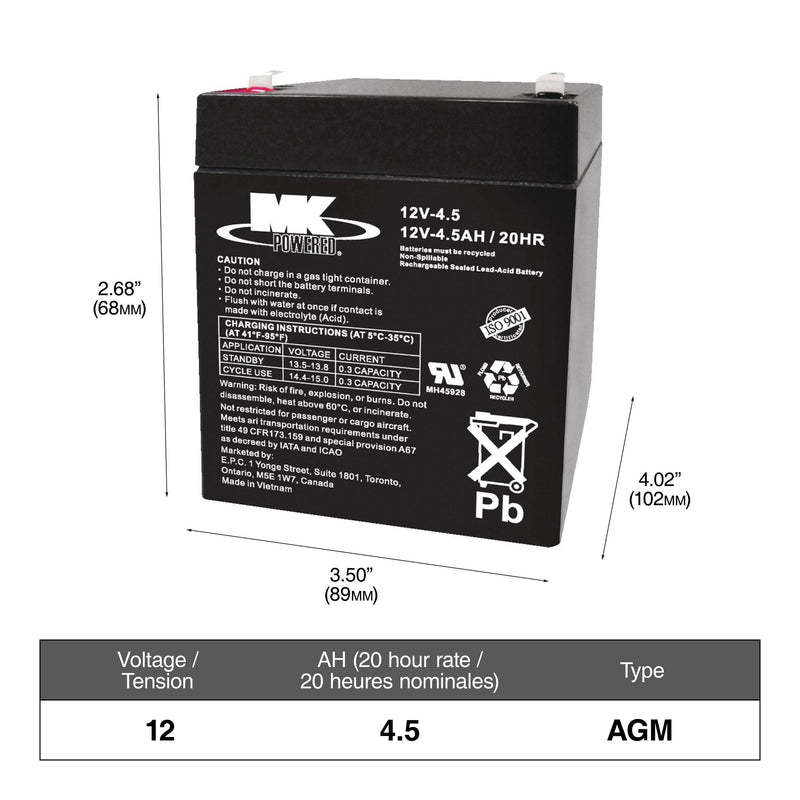 OEPLUS Group Size 94R (H7/L4) Battery, 800 CCA D4H2