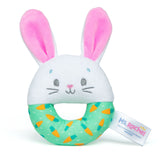 Rachel, Hop Little Bunnies Soft Rattle Toy, Baby Teething Toys with Plush Bunny Cover, Toddler Toys R9A3 - product image 1