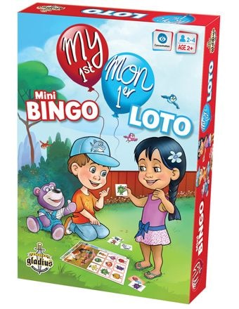 1st Mini Bingo Board Game, Bilingual, Ages 2+ F6V3 - product image 3