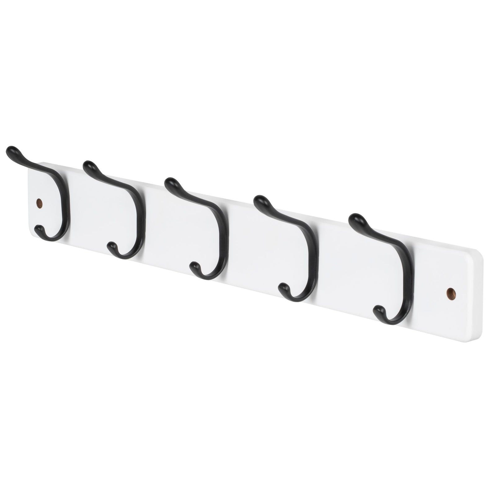 21.6" Modern Wall 5 Hook Rack, White H9L2 - product image 1