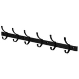 26.4" Aluminum Wall 6 Hook, Black D1W2 - product image 1