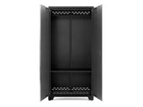 Bold Series Lockable 24-Gauge Steel RTA Storage Locker with 3 Shelves, Grey/Black, 36-in Q3C5 - product image 4