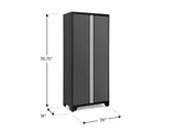 Bold Series Lockable 24-Gauge Steel RTA Storage Locker with 3 Shelves, Grey/Black, 36-in Q3C5 - product image 5