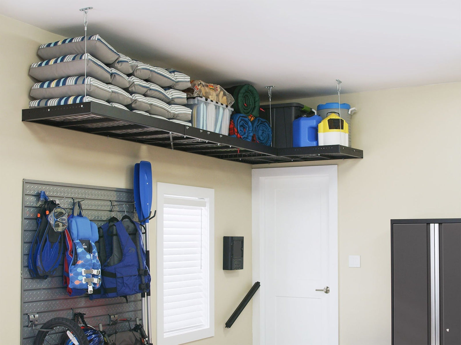 Pro Series Wall Mounted Heavy-Duty Steel Shelf, 600-lb Capacity, 4-ft x 8-ft P8Z5 - product image 8