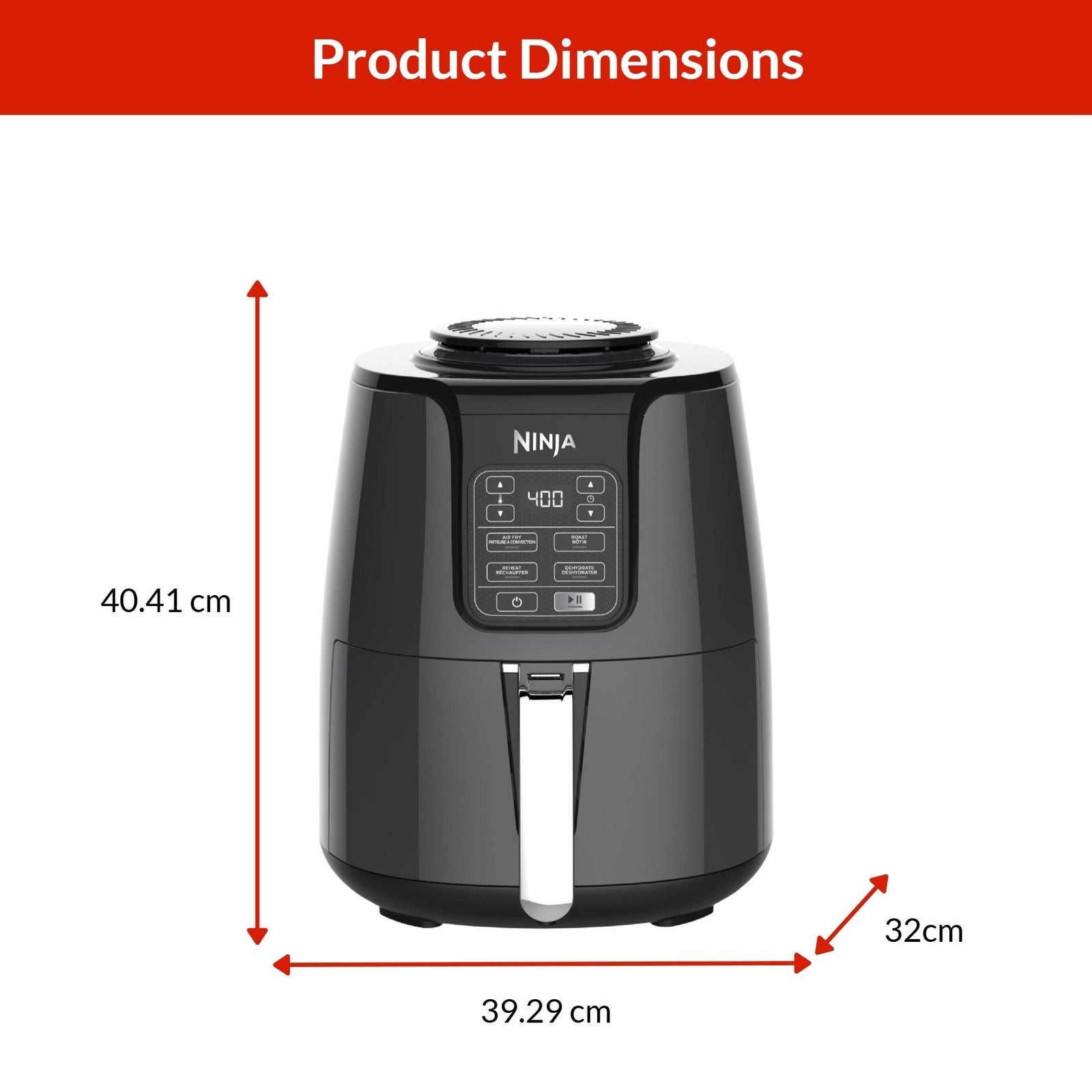 Single Basket Non-Stick Air Fryer, 5 Functions, 4-qt E6Y8 - product image 3