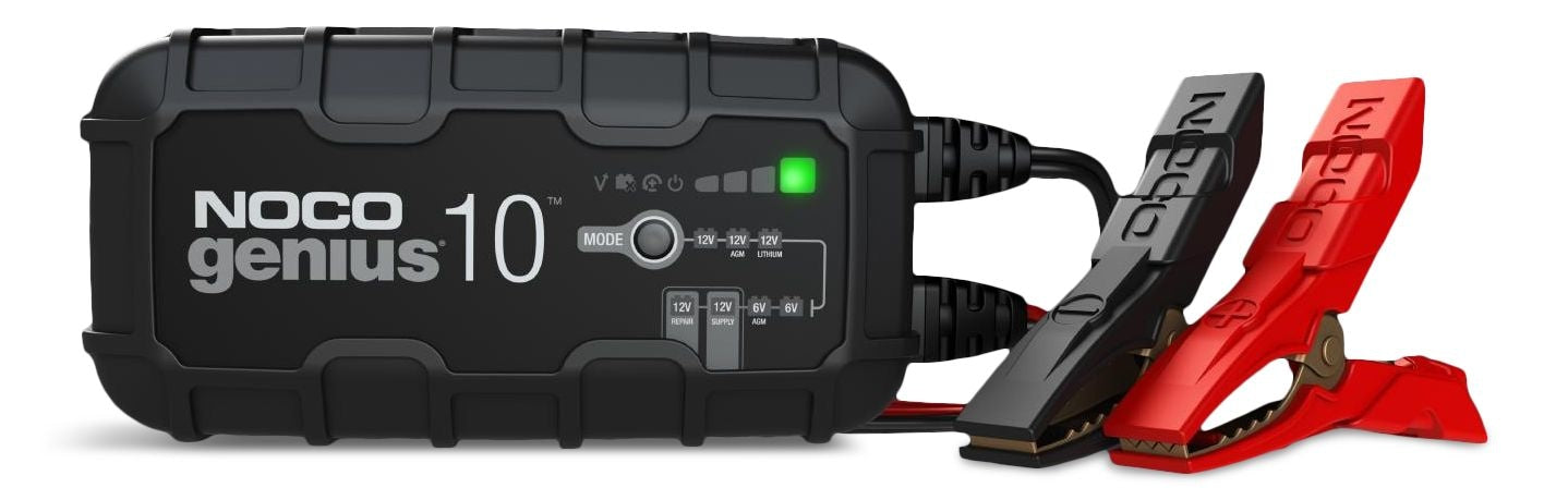 GENIUS10 Smart Battery Charger/Maintainer/Desulfator, 10-Amp, 6V/12V R1R1 - product image 1