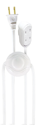 14-ft 7-in 16/2 Indoor Extension Cord, ON/OFF Foot Switch, White Z0X6 - product image 1