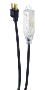 32-ft 10-in 14/3 Outdoor Extension Cord with 3 Grounded Outlets and Lighted End, Black R6E9 - product image 5