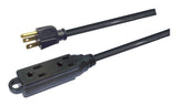 32-ft 10-in 16/3 Light Duty Extension Cord with 3 Grounded Outlets. Audio / Visual, Black K6T5 - product image 2