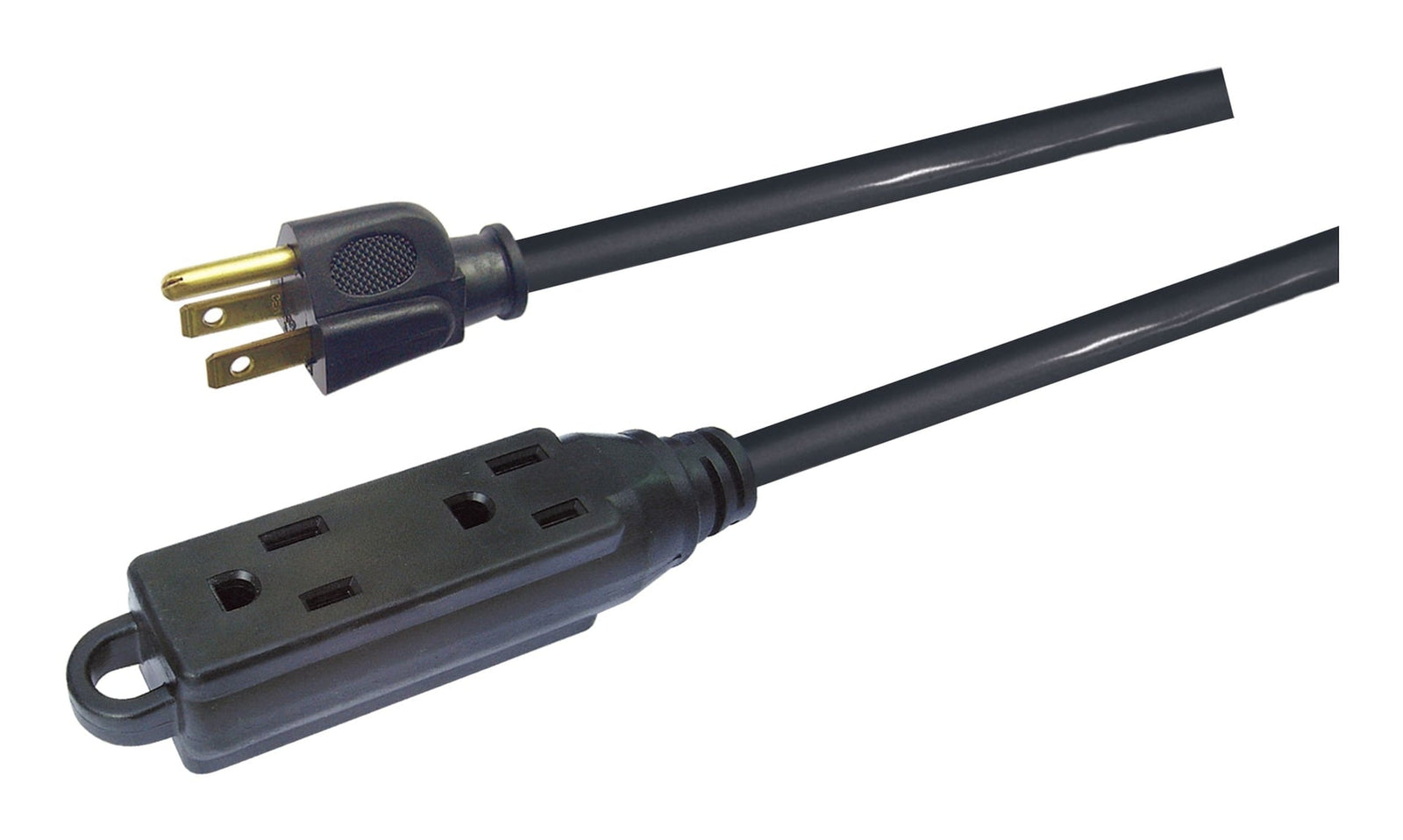 32-ft 10-in 16/3 Light Duty Extension Cord with 3 Grounded Outlets. Audio / Visual, Black K6T5 - product image 2