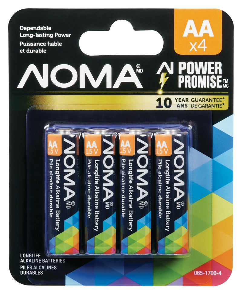 4-pk AA Alkaline Batteries, Long Lasting, All Purpose Z7M2