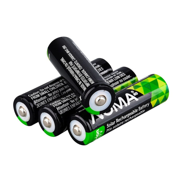Li-ion 18650 2000mAh Rechargeable Batteries for Solar & Outdoor Lighting, 3.7V, 4-pk P0B6