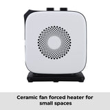 Portable Oscillating Portable Ceramic Space Heater withThermostat, 1500W, White V4F9 - product image 7